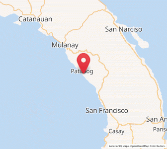 Map of Patabog, Calabarzon