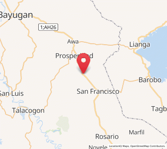 Map of Patin-ay, Caraga
