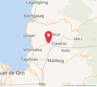 Map of Patrocinio, Northern Mindanao