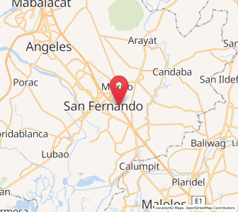 Map of Pau, Central Luzon