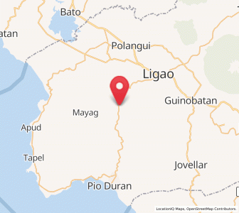 Map of Paulba, Bicol