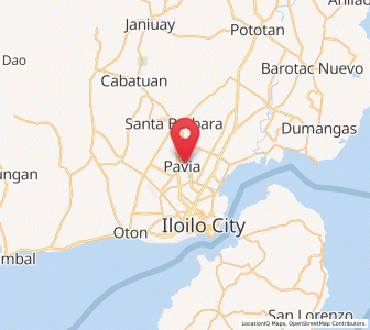 Map of Pavia, Western Visayas