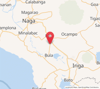 Map of Pawili, Bicol