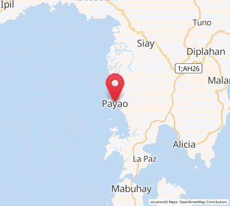 Map of Payao, Zamboanga Peninsula