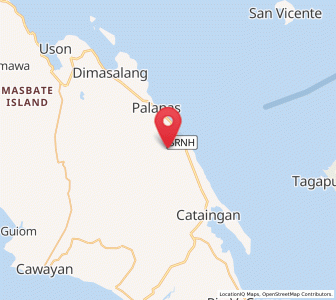 Map of Peña, Bicol