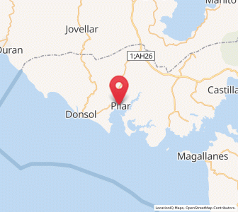 Map of Pilar, Bicol