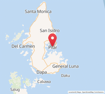 Map of Pilar, Caraga