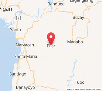 Map of Pilar, Cordillera