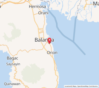 Map of Pilar, Central Luzon