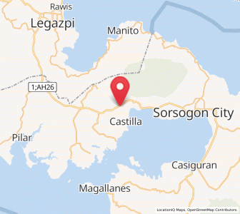 Map of Pili, Bicol