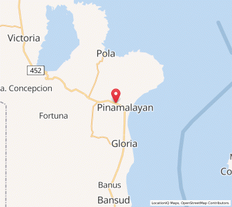 Map of Pinamalayan, Mimaropa