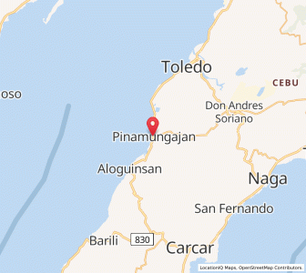 Map of Pinamungahan, Central Visayas