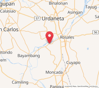 Map of Pindangan Centro, Ilocos