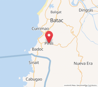 Map of Pinili, Ilocos