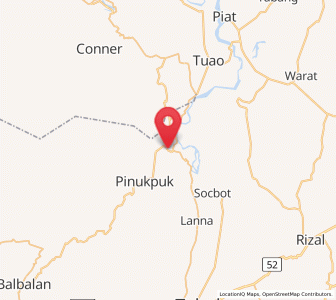 Map of Pinukpuk, Cordillera