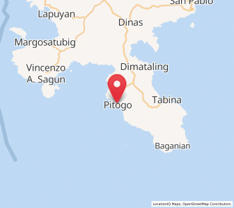 Map of Pitogo, Zamboanga Peninsula