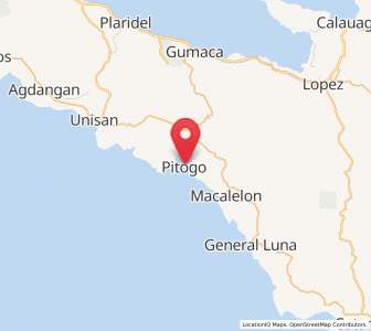 Map of Pitogo, Calabarzon