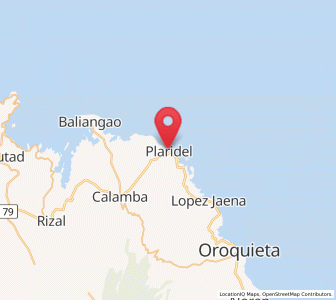 Map of Plaridel, Northern Mindanao