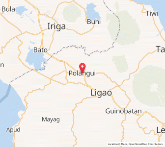 Map of Polangui, Bicol