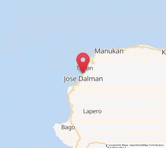 Map of Ponot, Zamboanga Peninsula