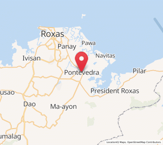 Map of Pontevedra, Western Visayas