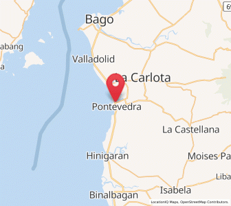 Map of Pontevedra, Western Visayas