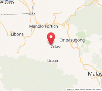 Map of Pontian, Northern Mindanao