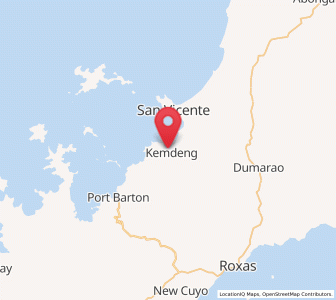 Map of Port Barton, Mimaropa