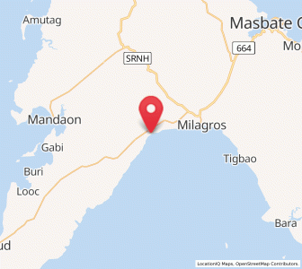 Map of Potot, Bicol