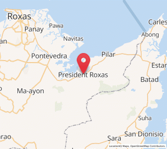 Map of President Roxas, Western Visayas