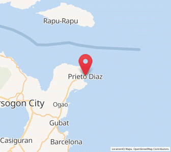 Map of Prieto Diaz, Bicol