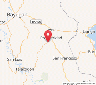 Map of Prosperidad, Caraga