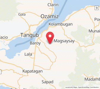 Map of Pualas, Northern Mindanao