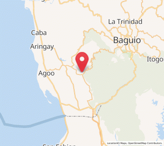 Map of Pugo, Ilocos