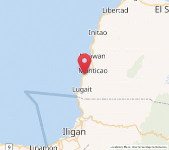 Map of Punta Silum, Northern Mindanao