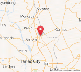 Map of Pura, Central Luzon