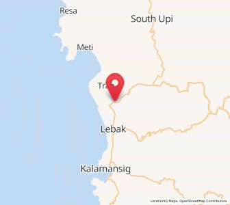 Map of Puricay, Soccsksargen