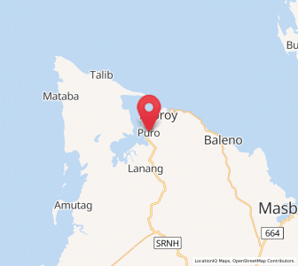 Map of Puro, Bicol