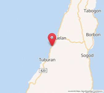 Map of Putat, Central Visayas