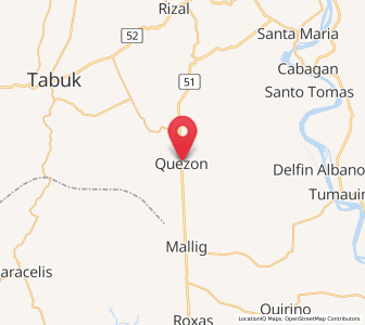 Map of Quezon, Cagayan Valley