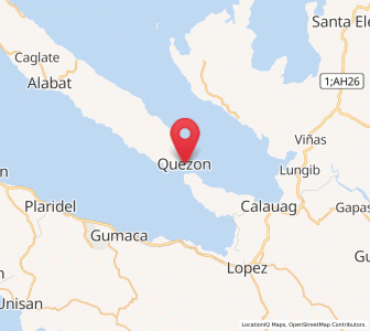 Map of Quezon, Calabarzon