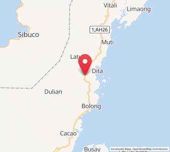 Map of Quinipot, Zamboanga Peninsula