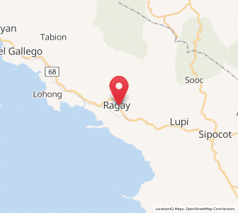 Map of Ragay, Bicol