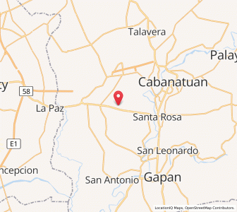 Map of Rajal Norte, Central Luzon