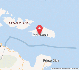 Map of Rapu-Rapu, Bicol