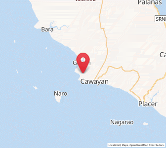 Map of Recodo, Bicol