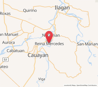 Map of Reina Mercedes, Cagayan Valley