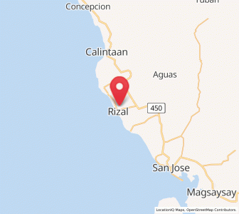 Map of Rizal, Mimaropa