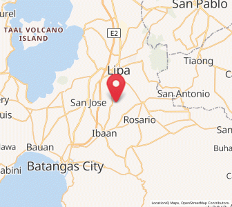 Map of Rizal, Calabarzon
