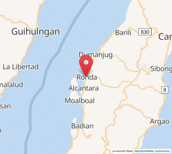 Map of Ronda, Central Visayas
